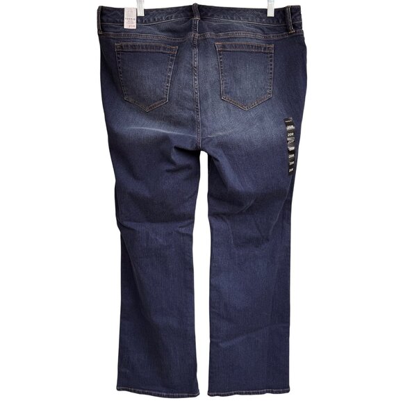 Torrid Denim 20R Relaxed Boot Blue Fortune Jeans Dark Wash Cotton Spandex New - Picture 2 of 15